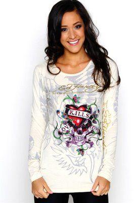 cheap Ed Hardy shirt(Women)-595